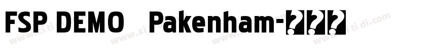 FSP DEMO   Pakenham字体转换